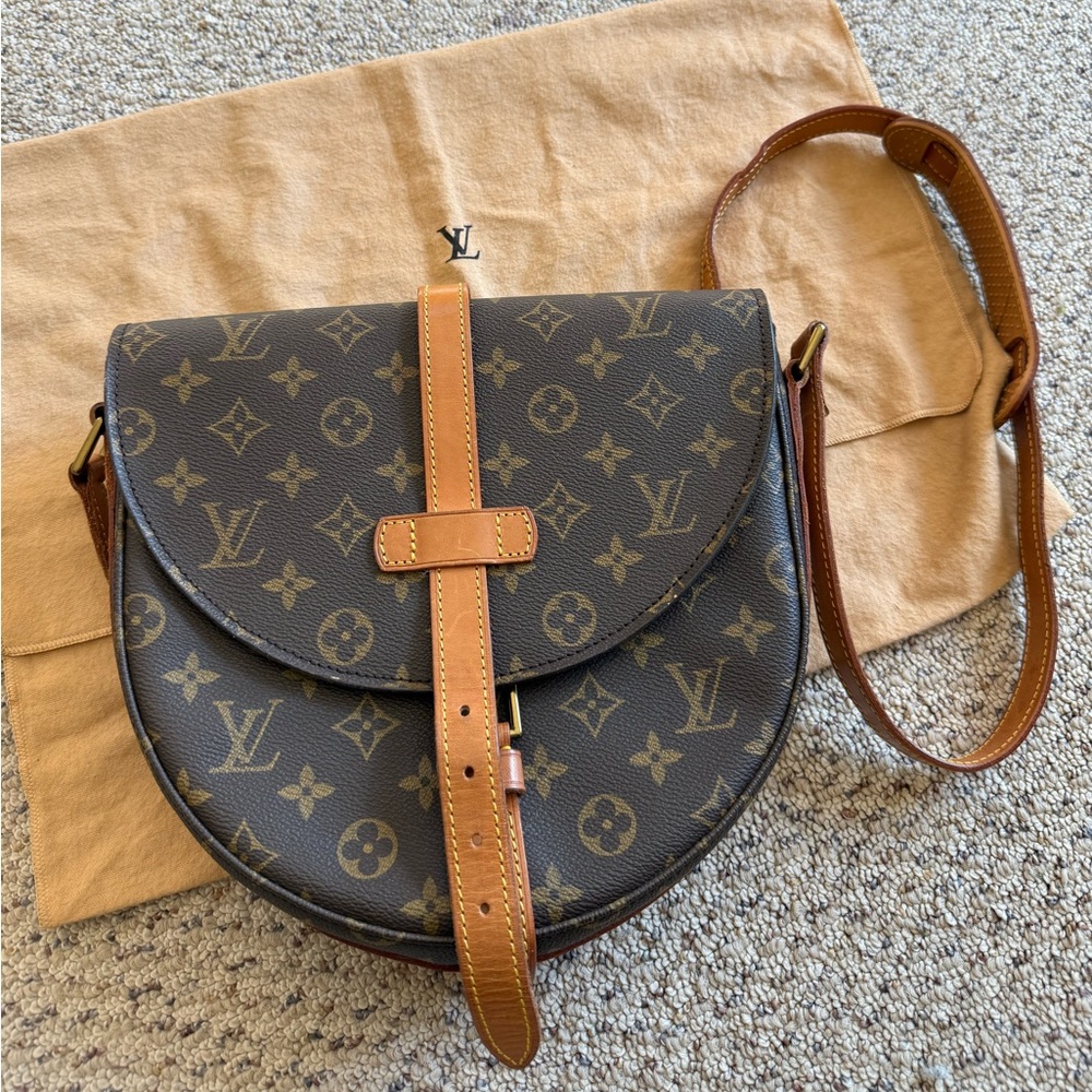 Louis Vuitton Monogram Crescent Crossbody in Brown and Tan